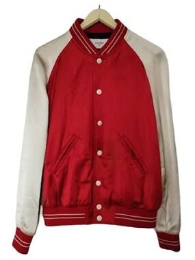Céline · Red and Beige Celine Teddy Jacket Sz 54